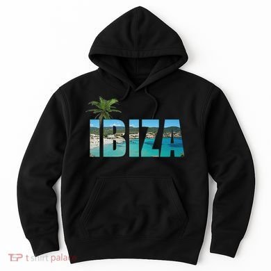 Ibiza Espana Beach Palm Tree Party Destination Hoodie