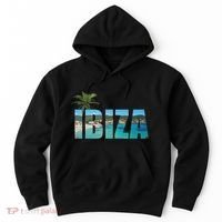 Ibiza Espana Beach Palm Tree Party Destination Hoodie thumb 0