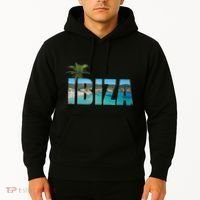 Ibiza Espana Beach Palm Tree Party Destination Hoodie thumb 2