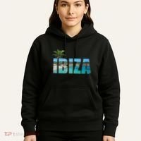 Ibiza Espana Beach Palm Tree Party Destination Hoodie thumb 5