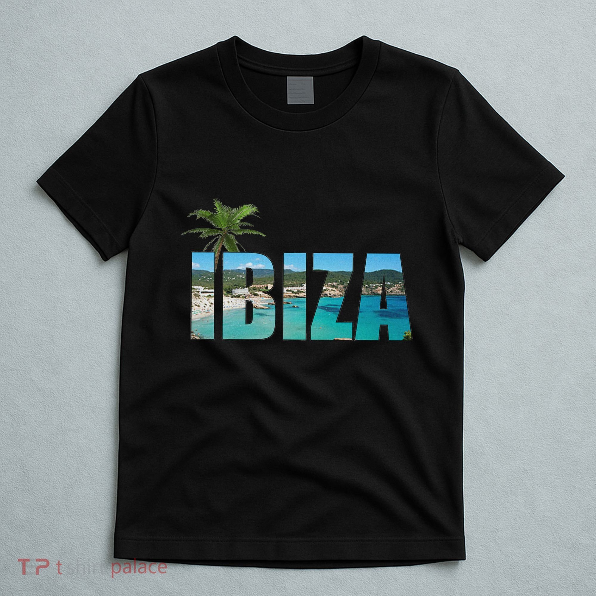 Ibiza Espana Beach Palm Tree Party Destination T-Shirt