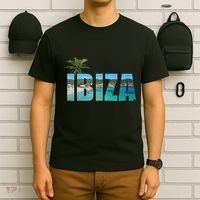 Ibiza Espana Beach Palm Tree Party Destination T-Shirt thumb 6