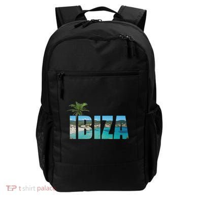 Ibiza Espana Beach Palm Tree Party Destination Backpack