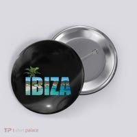 Ibiza Espana Beach Palm Tree Party Destination Button thumb 0