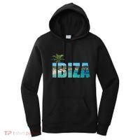 Ibiza Espana Beach Palm Tree Party Destination Women's Hoodie thumb 0