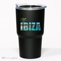 Ibiza Espana Beach Palm Tree Party Destination Tumbler thumb 0