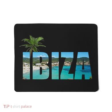 Ibiza Espana Beach Palm Tree Party Destination Mousepad