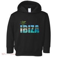 Ibiza Espana Beach Palm Tree Party Destination Toddler Hoodie thumb 0
