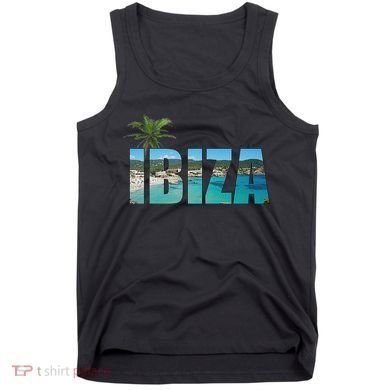 Ibiza Espana Beach Palm Tree Party Destination Tank Top