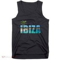 Ibiza Espana Beach Palm Tree Party Destination Tank Top thumb 0