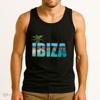 Ibiza Espana Beach Palm Tree Party Destination Tank Top thumb 3