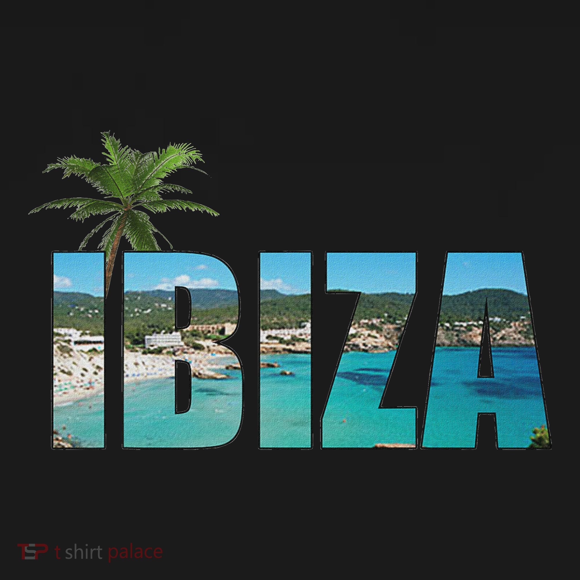 Ibiza Espana Beach Palm Tree Party Destination Tank Top