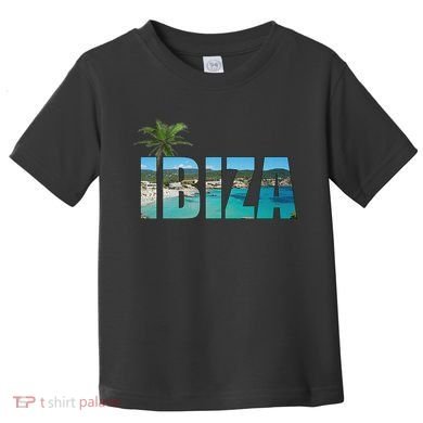 Ibiza Espana Beach Palm Tree Party Destination Toddler T-Shirt