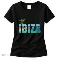 Ibiza Espana Beach Palm Tree Party Destination Women's T-Shirt thumb 0