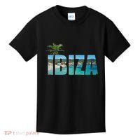 Ibiza Espana Beach Palm Tree Party Destination Kids T-Shirt thumb 0