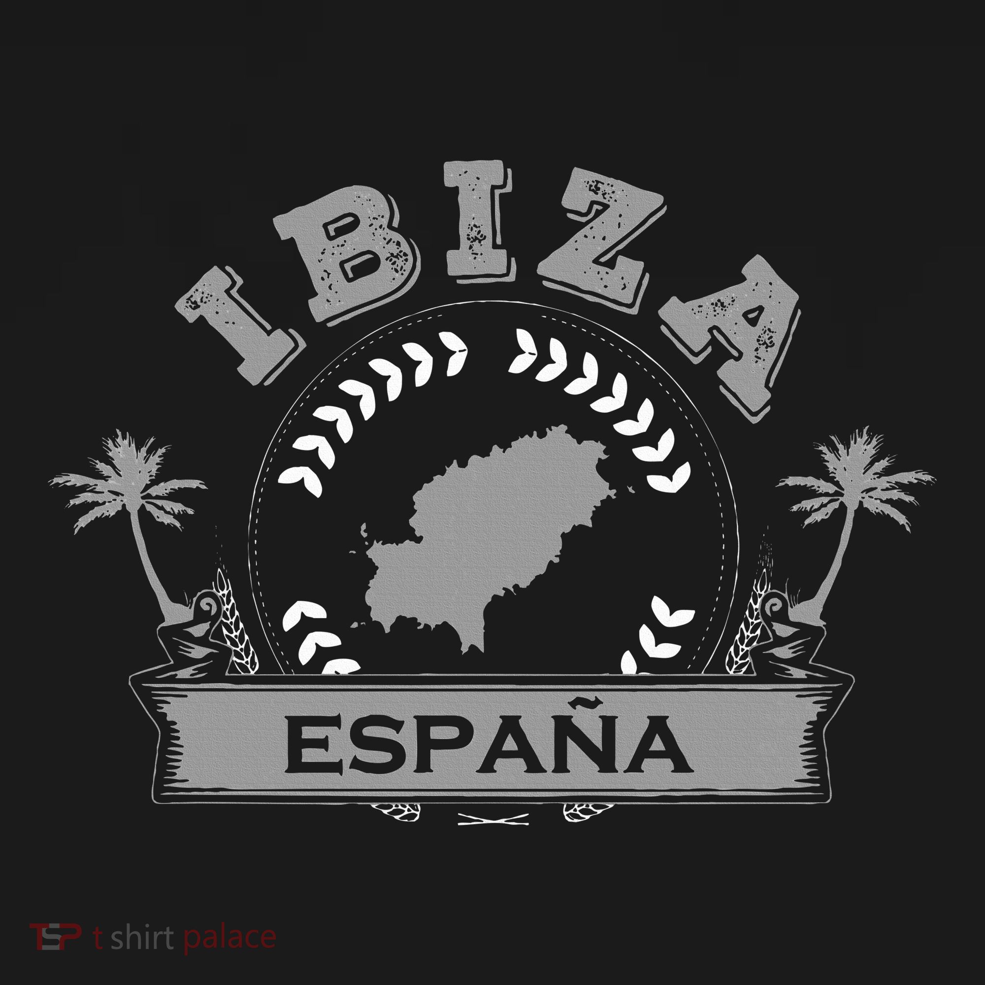 Ibiza Espana Beach Palm Tree Party Destination Gift Sweatshirt