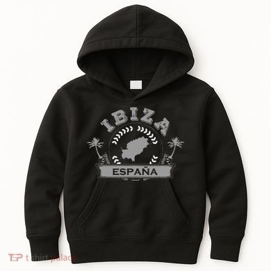 Ibiza Espana Beach Palm Tree Party Destination Gift Kids Hoodie