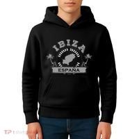 Ibiza Espana Beach Palm Tree Party Destination Gift Kids Hoodie thumb 4