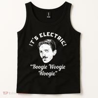 Its Electric Boogie Woogie Woogie Funny Tank Top thumb 2