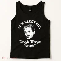 Its Electric Boogie Woogie Woogie Funny Tank Top thumb 2