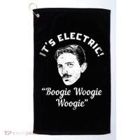 Its Electric Boogie Woogie Woogie Funny Golf Towel thumb 0