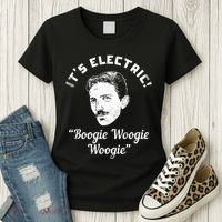 Its Electric Boogie Woogie Woogie Funny Women's T-Shirt thumb 3