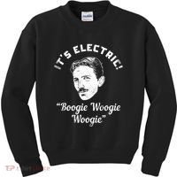 Its Electric Boogie Woogie Woogie Funny Kids Sweatshirt thumb 0
