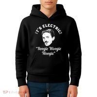 Its Electric Boogie Woogie Woogie Funny Kids Hoodie thumb 4