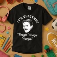 Its Electric Boogie Woogie Woogie Funny Kids T-Shirt thumb 3