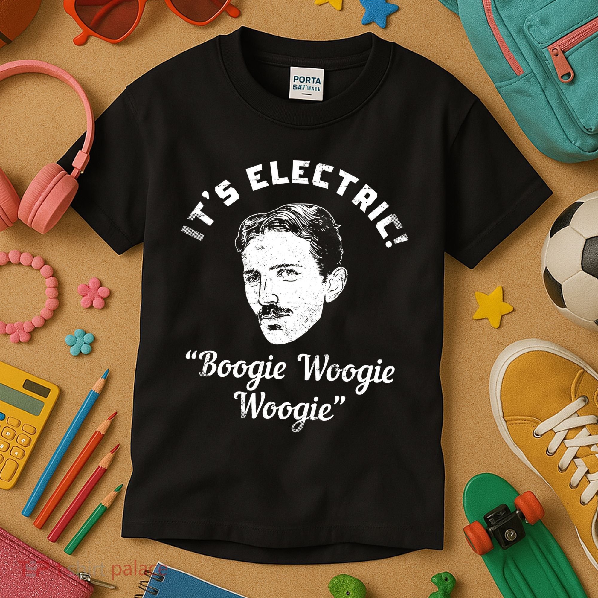 Its Electric Boogie Woogie Woogie Funny Kids T-Shirt