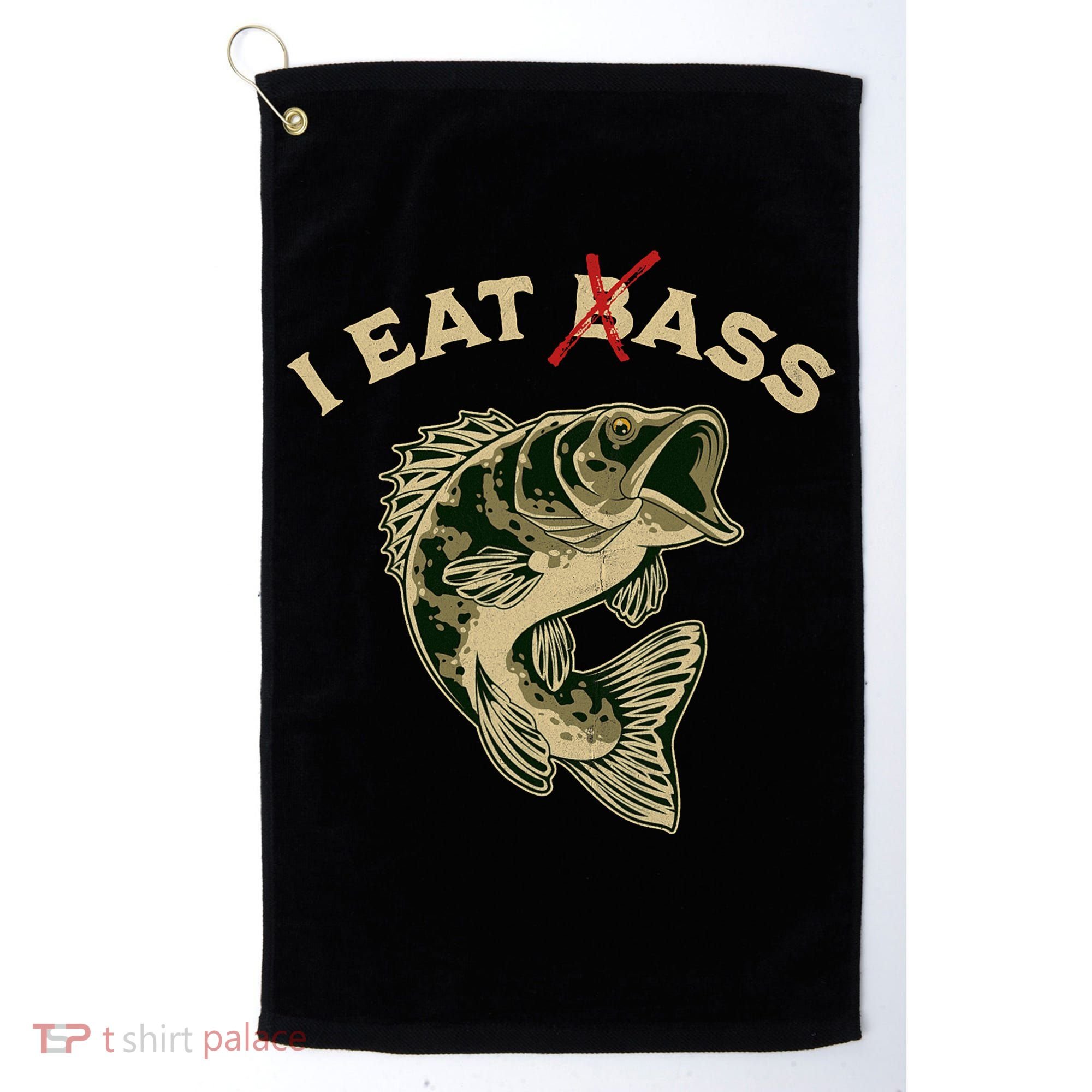 I Eat Bass Golf Towel