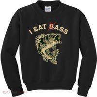 I Eat Bass Kids Sweatshirt thumb 0