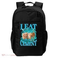 I Eat Cement Cursed Cat Funny Oddly Specific Dank Meme Backpack thumb 0