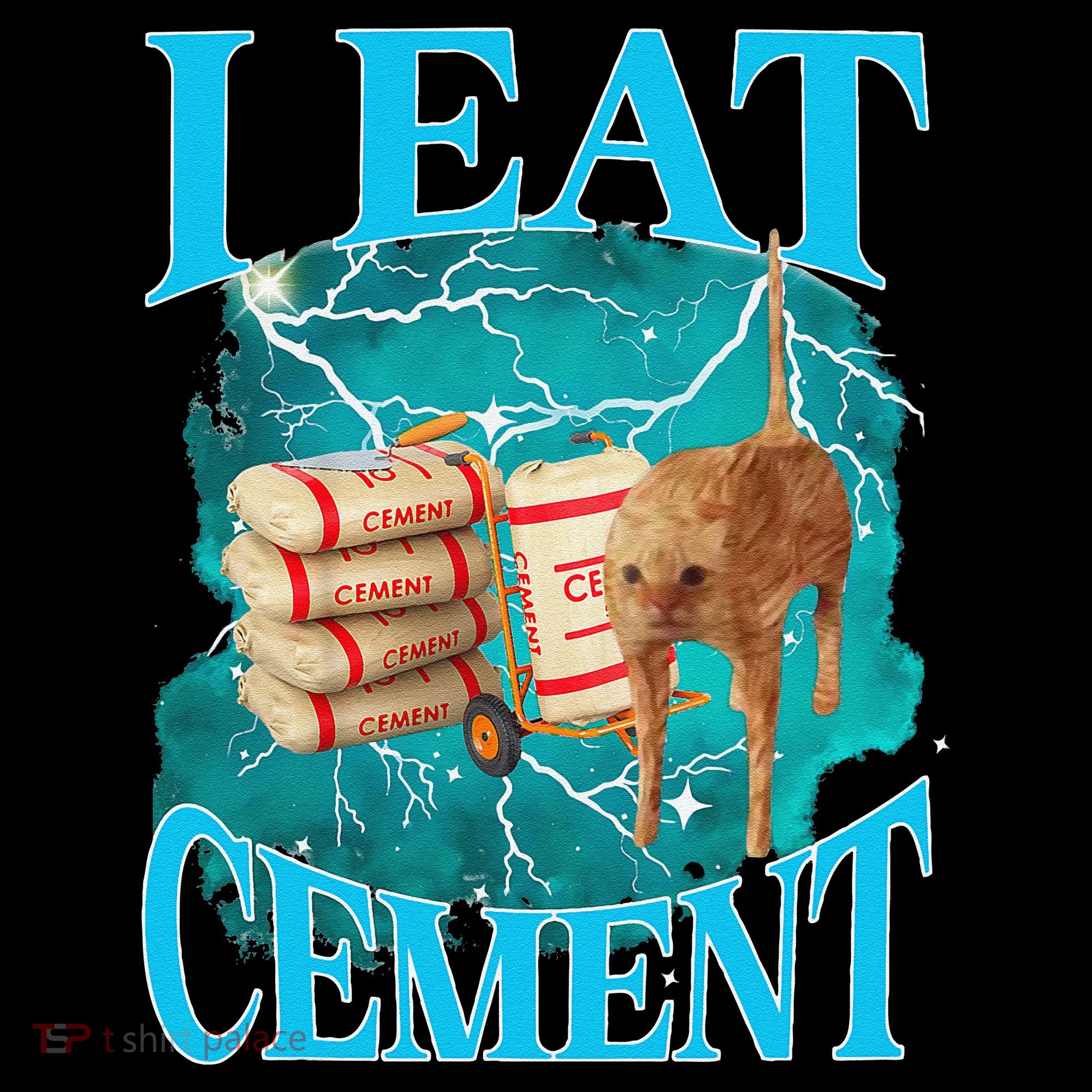 I Eat Cement Cursed Cat Funny Oddly Specific Dank Meme Coffee Mug