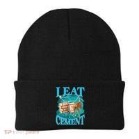 I Eat Cement Cursed Cat Funny Oddly Specific Dank Meme Beanie thumb 0