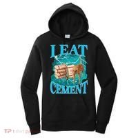I Eat Cement Cursed Cat Funny Oddly Specific Dank Meme Women's Hoodie thumb 0