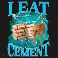 I Eat Cement Cursed Cat Funny Oddly Specific Dank Meme Baby Bodysuit thumb 2