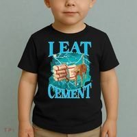 I Eat Cement Cursed Cat Funny Oddly Specific Dank Meme Toddler T-Shirt thumb 2