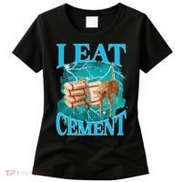 I Eat Cement Cursed Cat Funny Oddly Specific Dank Meme Women's T-Shirt thumb 0
