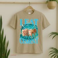 I Eat Cement Cursed Cat Funny Oddly Specific Dank Meme T-Shirt thumb 2