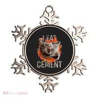 I Eat Cement Cursed Cat Funny Oddly Specific Dank Meme Ornament thumb 0