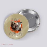 I Eat Cement Cursed Cat Funny Oddly Specific Dank Meme Button thumb 0
