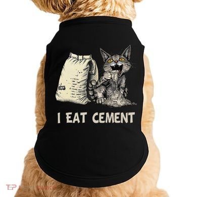 I Eat Cement Funny Cat Meme Doggie Tank