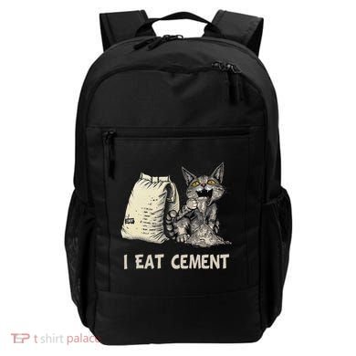 I Eat Cement Funny Cat Meme Backpack