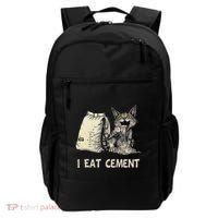 I Eat Cement Funny Cat Meme Backpack thumb 0