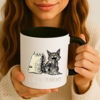 I Eat Cement Funny Cat Meme Coffee Mug thumb 3