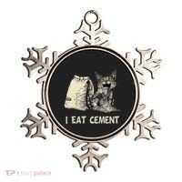 I Eat Cement Funny Cat Meme Ornament thumb 0