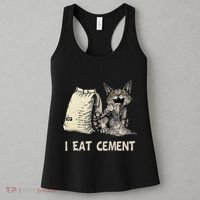 I Eat Cement Funny Cat Meme Women's Tank Top thumb 3