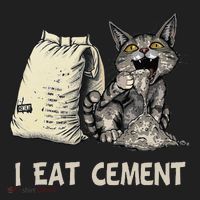 I Eat Cement Funny Cat Meme Hat thumb 2