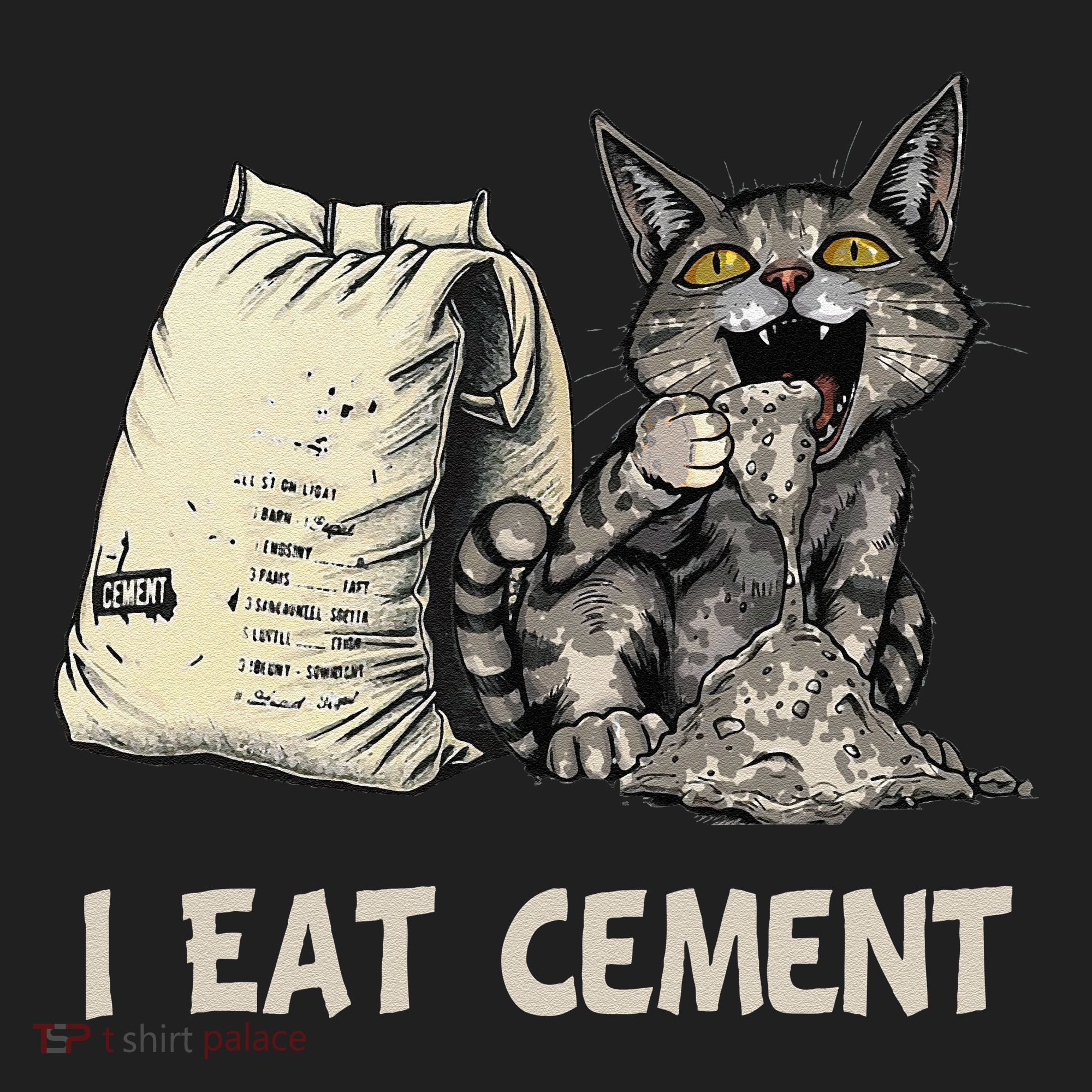 I Eat Cement Funny Cat Meme Hat